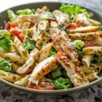 Caesar Chicken Pasta Salad