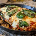 Keto Chicken Parmesan with Spinach and Mushrooms
