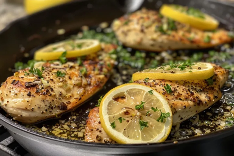 Lemon-Garlic Chicken Breast Recipe with Juicy, Herb-Crusted Breasts