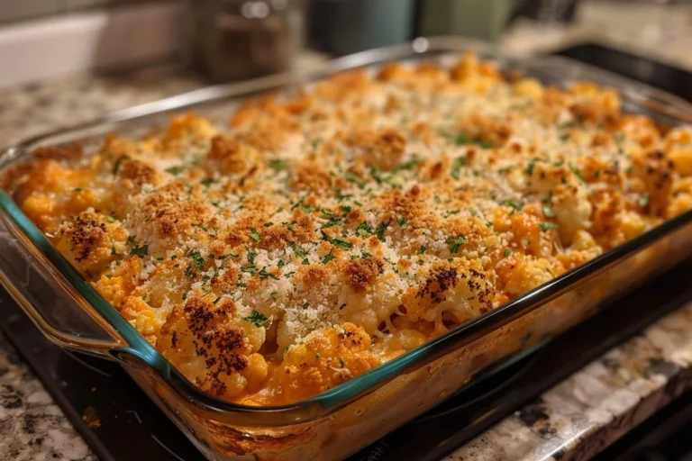 Buffalo Chicken Cauliflower Casserole: A Crispy, Flavorful, Healthy Comfort Food