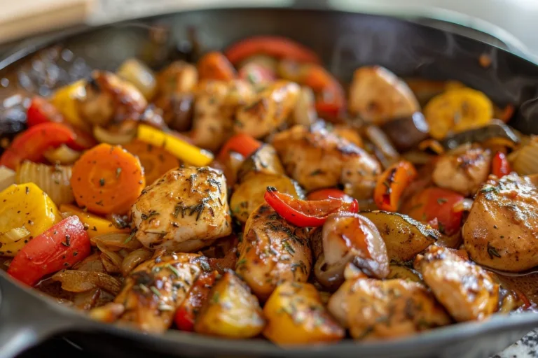 Chicken and Vegetables Skillet Recipe: A One-Pan Delight