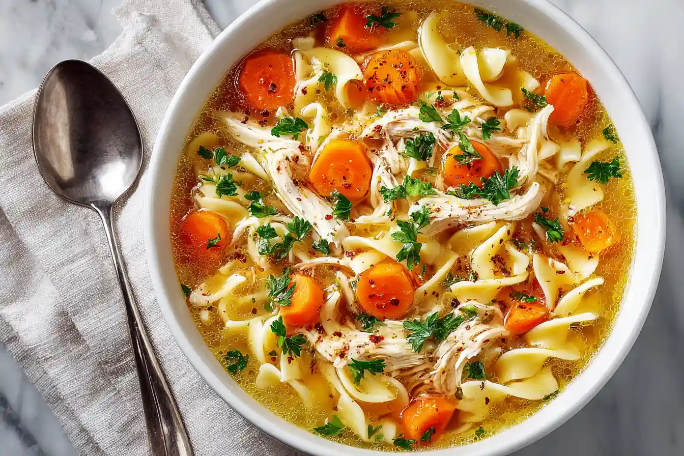 chicken-soup-recipe-serving