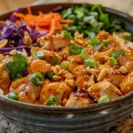 Thai Peanut Chicken Bowl: A Flavorful Weeknight Dinner