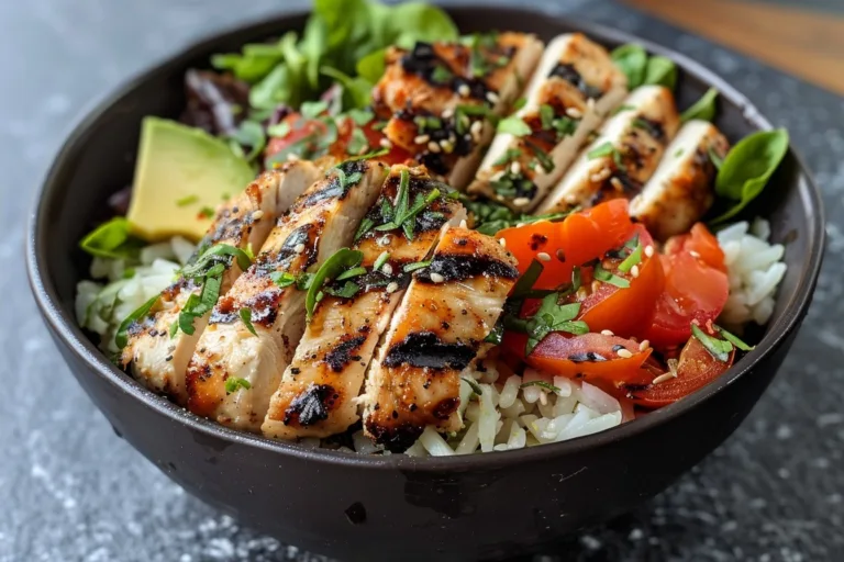 High Protein Chicken Bowl: Simple Healthy Recipe