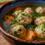 Meat ball soup recipe for a cozy dinner