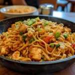 Chicken pan fried noodles for quick weeknight dinners